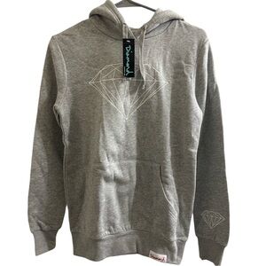 Diamond Supply Co. Hoodie OG Diamond Logo Gray‎ Men’s Size XS